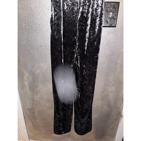 Simple Suzanne Betro Gray Velvet Romper Cruise Resort Travel One Piece Jumpsuit - Picture 3 of 11